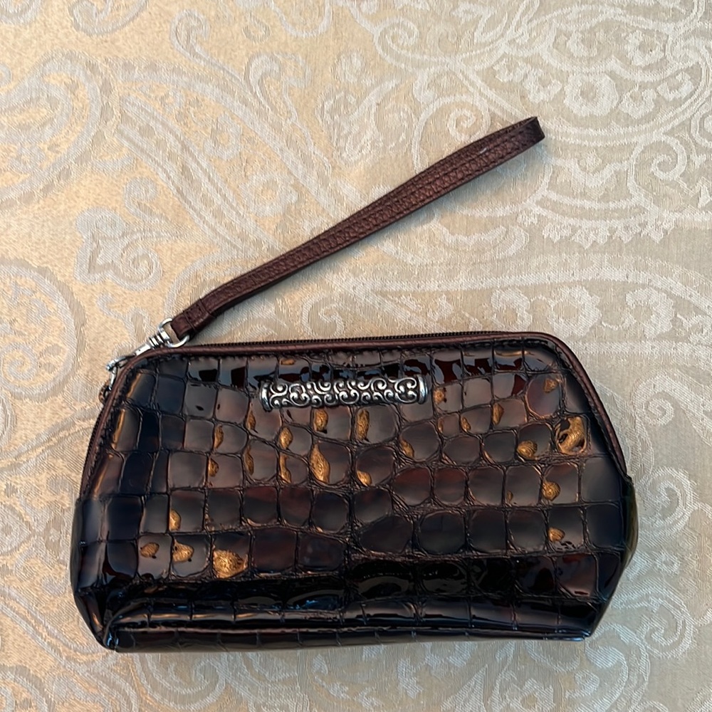 Brighton bag brown crocodile leather